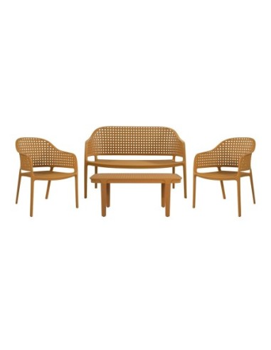 MALAGA Garden Set (4pcs) PP-UV Egg...