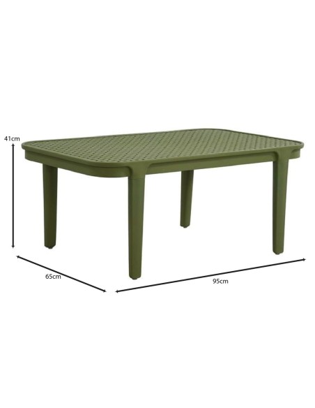 MALAGA Garden Set (4pcs) PP-UV Green