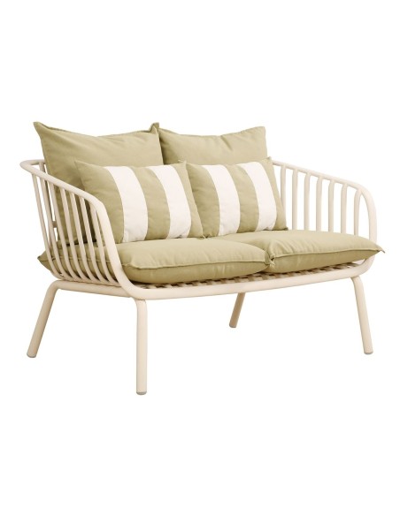 ASTRID Set (5pcs) PP-Metal Cream-Cushions Sandy Green