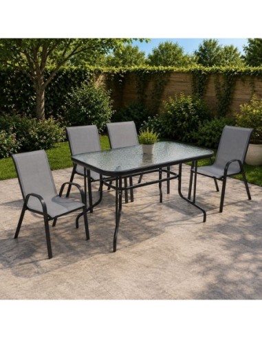 RIO Set (Table 110x60cm+4 Armchairs)...