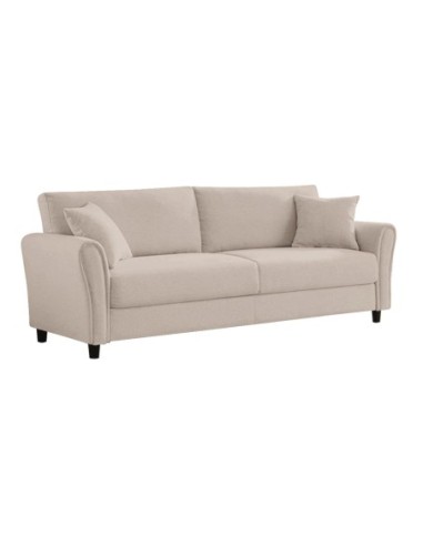 BRITAIN 3-Seater Sofa Beige Fabric
