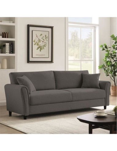 BRITAIN 3-Seater Sofa Grey Fabric