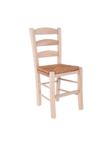 SKIROS Chair Unpainted with Rush Seat