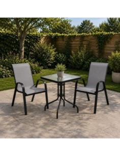 RIO Set (Table 60x60cm+2...