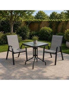 RIO Set (Table 70x70cm+2...