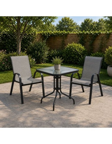 RIO Set (Table 70x70cm+2 Armchairs)...