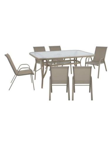 RIO Set (Table 150x90cm+6 Armchairs)...
