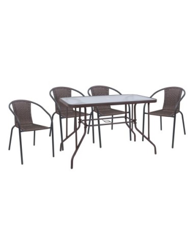 BALENO-W Set (Table 110x60cm+4...