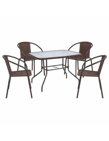 BALENO-W Set (Table 110x60cm+4...