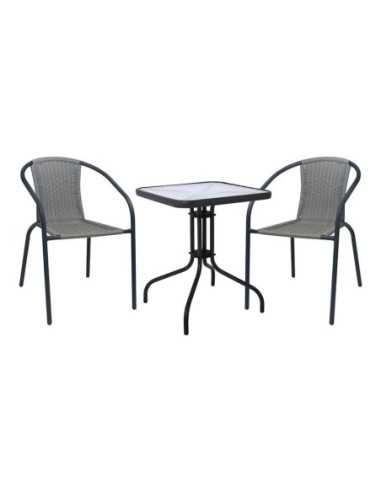 BALENO-W Set (Table 60x60cm+2...