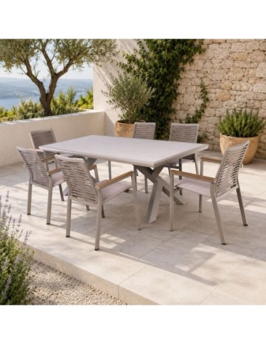 SIERRA Set (Table 210x97cm+6...