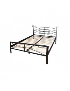 Α3003 Double Metallic Bed for mattress 150x200cm Artline