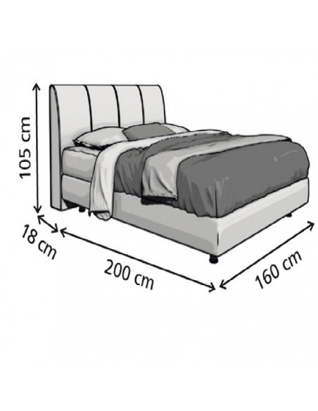 BROOKLYN Bed Media Strom