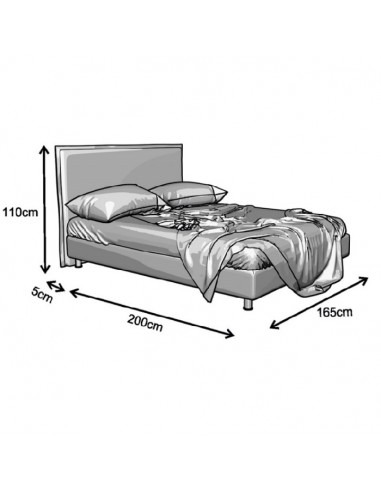 SIENNA Bed Media Strom