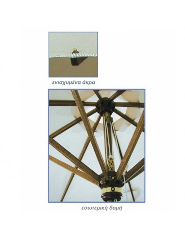 RW200 Heavy Duty Wooden Umbrella Artline