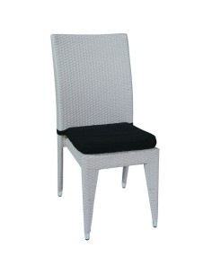 Καρέκλα W3002 Στοιβαζόμενη Wicker-Αλουμίνιο Artline